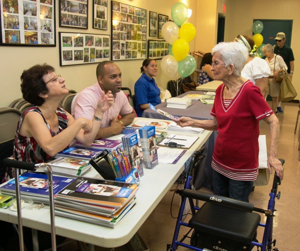 Seniors at the open house