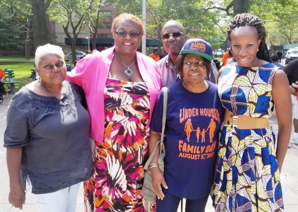 Chair Olatoye and residents