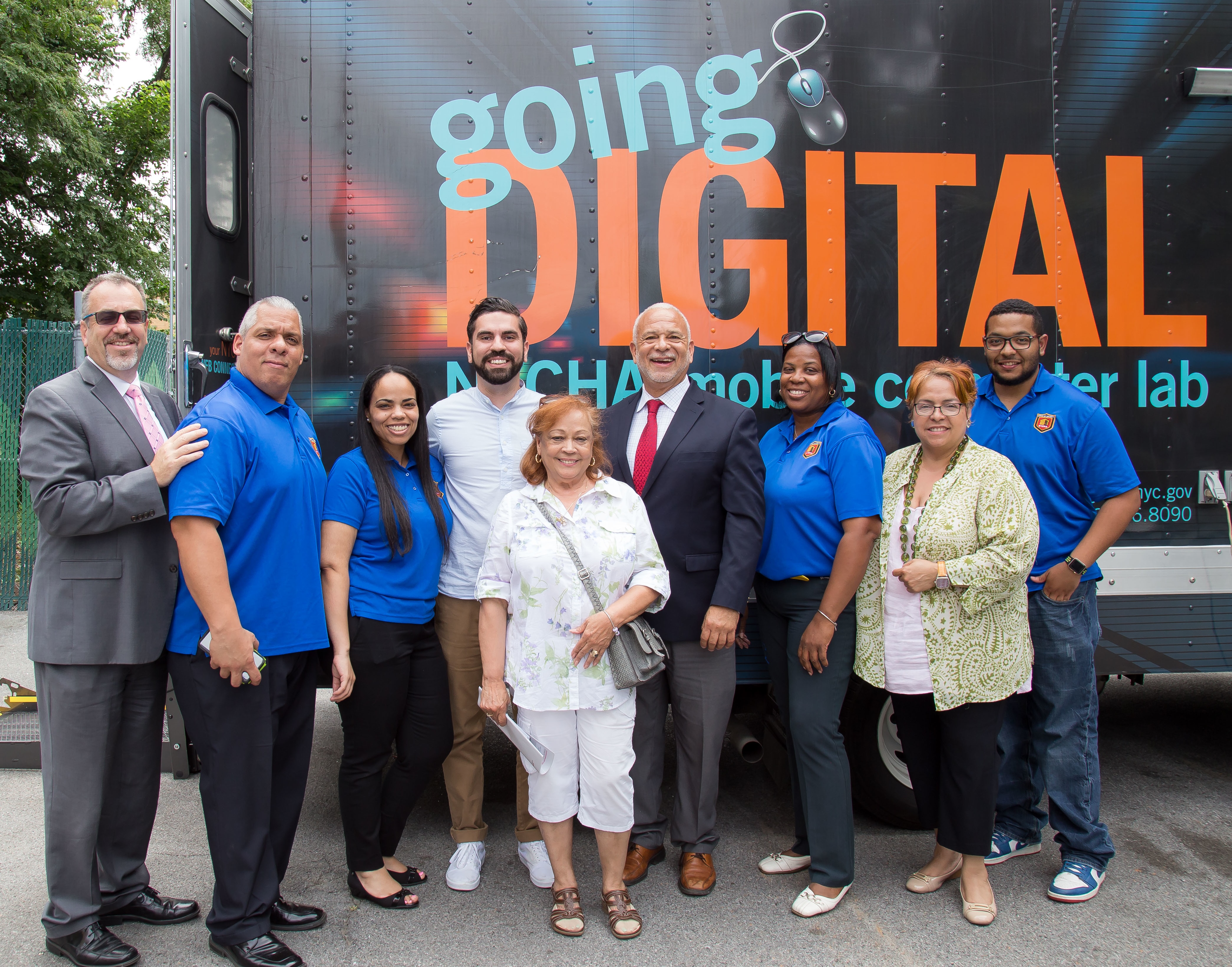 NYCHA Digital Van and staff