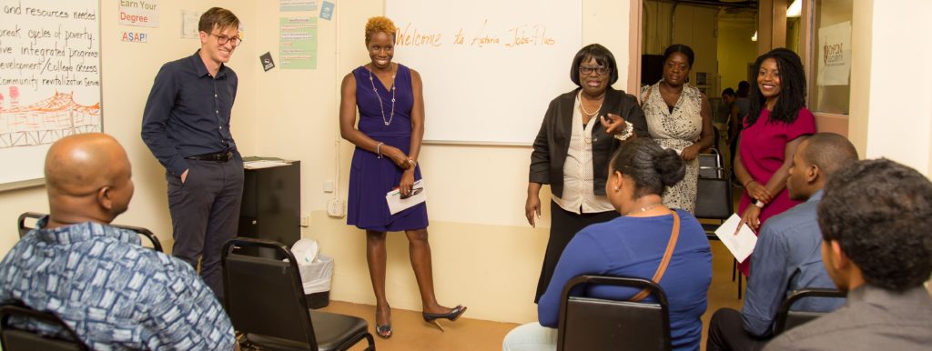 Chair Olatoye and Jobs-Plus staff