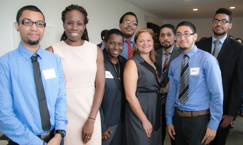 Tech training participants