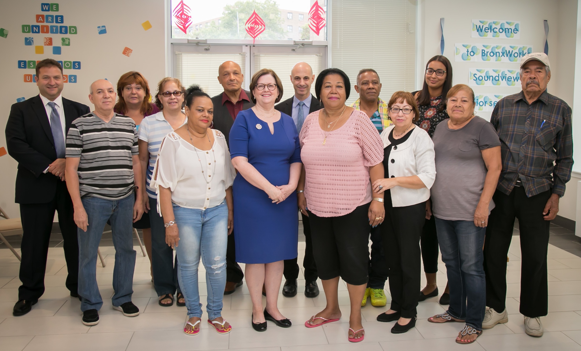 NYCHA staff and Soundview Senior Housing residents