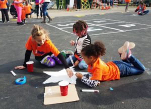 Kids building playground