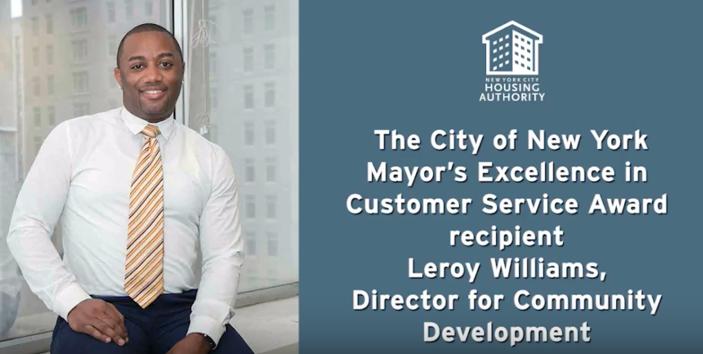 Leroy Williams awarded customer service award
