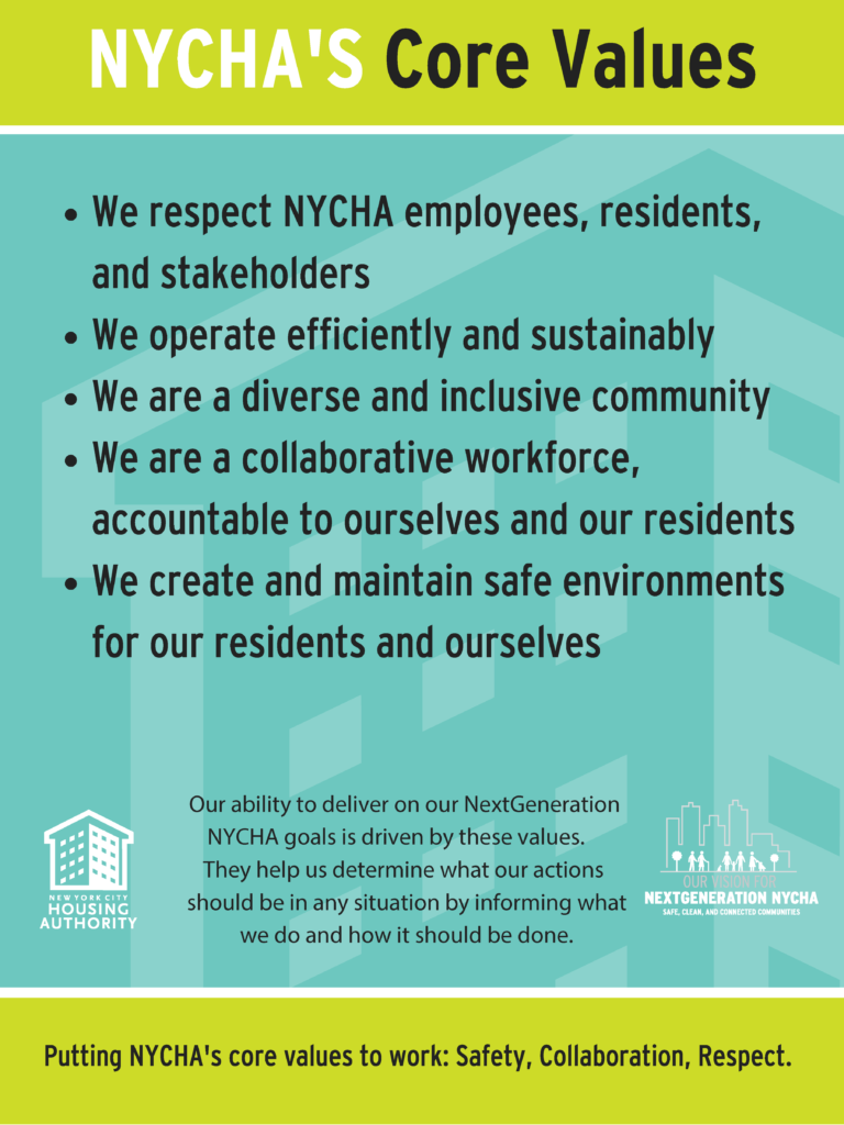 NYCHA's Core Values