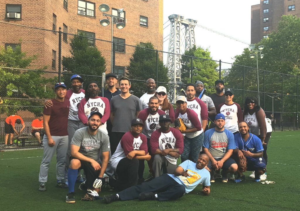 The NYCHA Skyliners softball team
