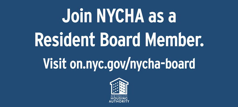 Join NYCHA as a resident board member