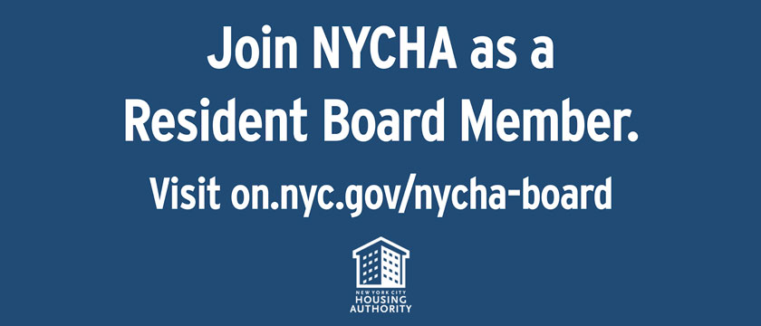 Join NYCHA as a resident board member