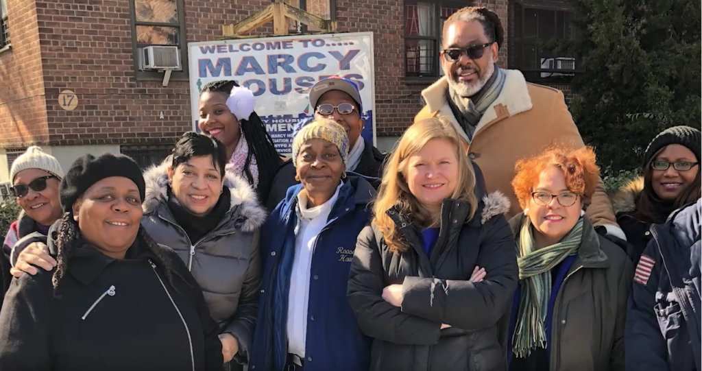 Chair Garcia at Marcy Houses