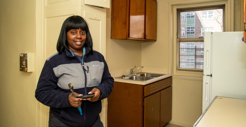 Maintenance Worker Jessica Wingate