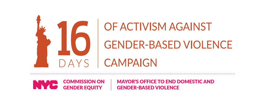 16 days of activism against gender-based violence campaign