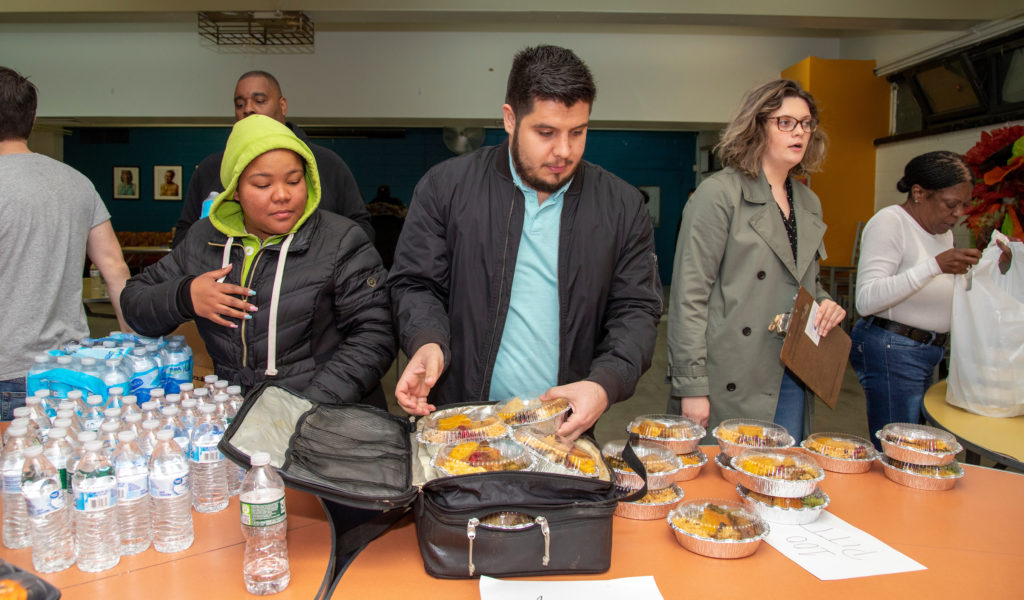Thanksgiving meal distribution