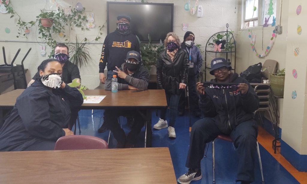 Mask distribution at Berry Houses