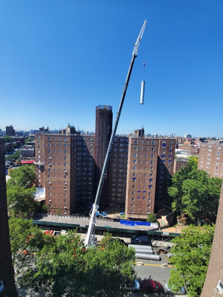 Chimney liner installation