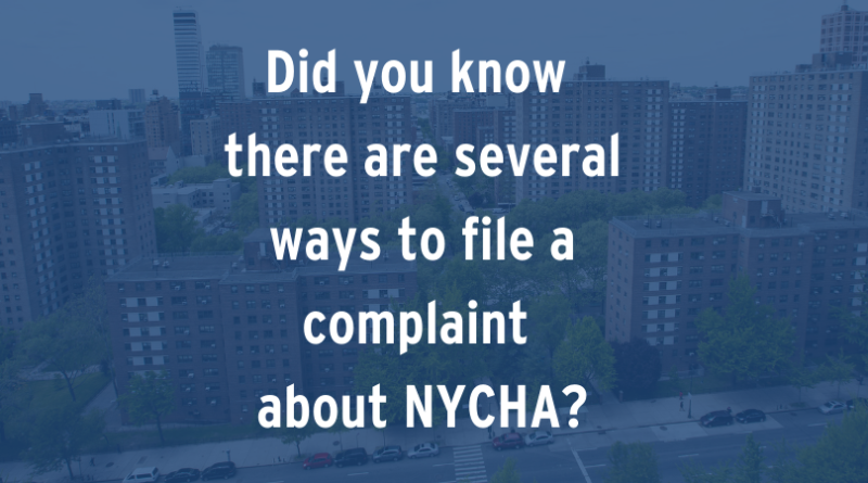 How to file a complaint about NYCHA