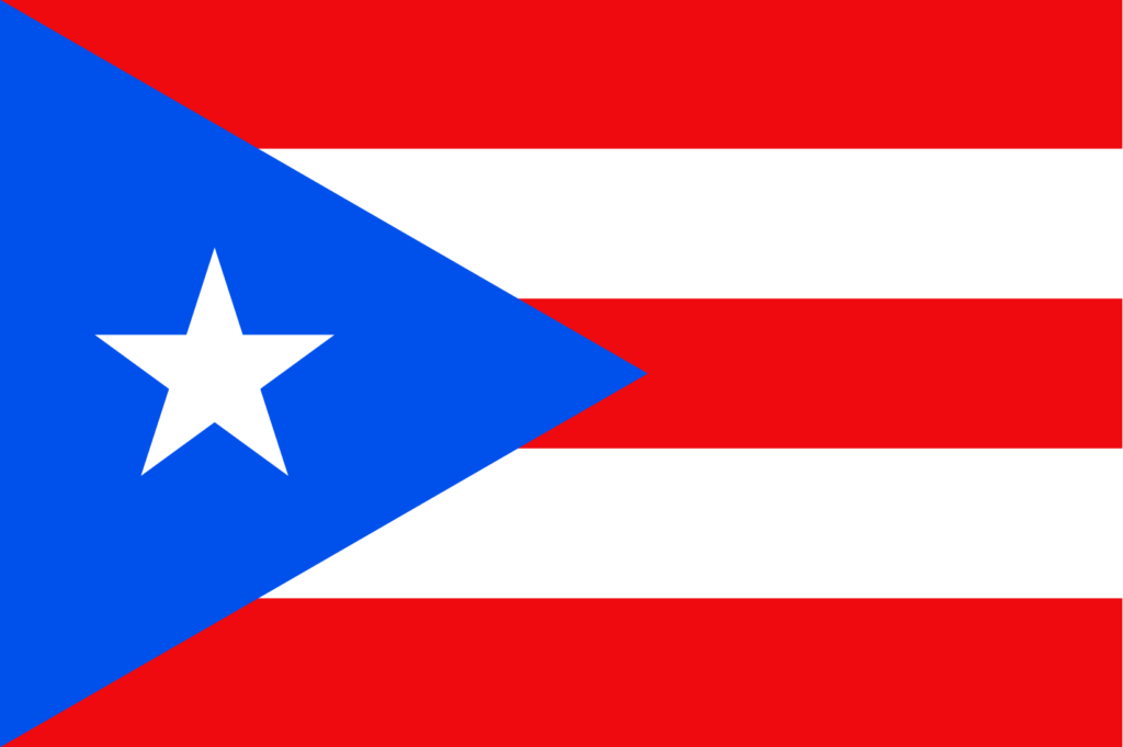 Flag of Puerto Rico designed by Mariana Bracetti