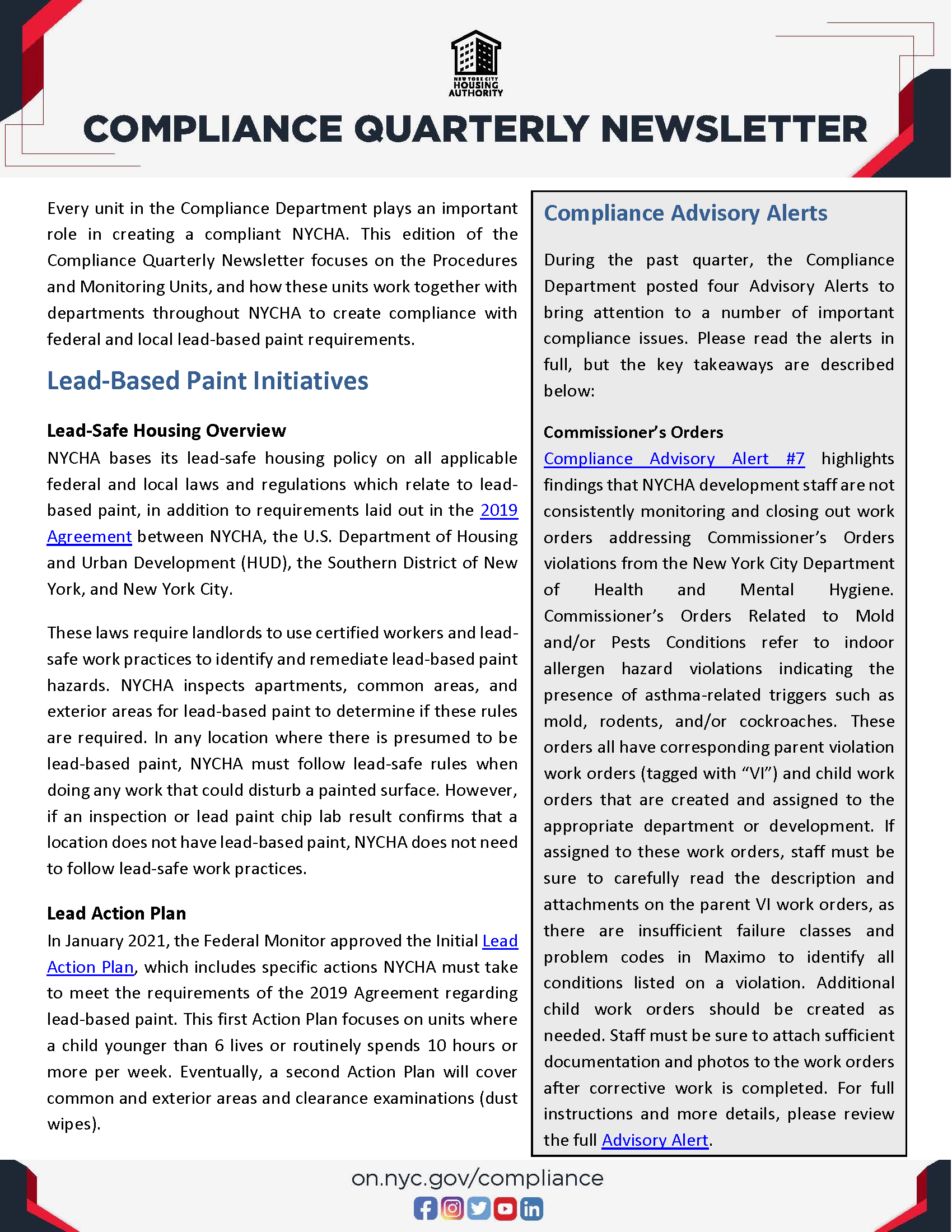 Compliance Newsletter