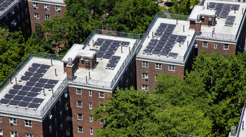 Solar panels at NYCHA