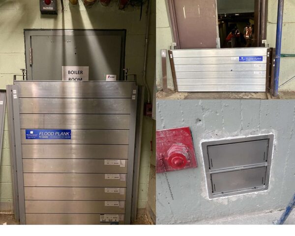Flood panels at various developments