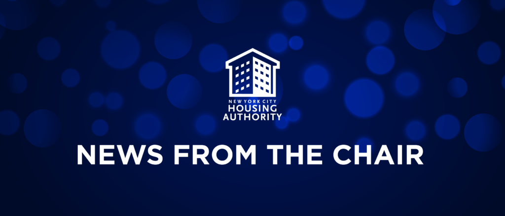 News from the Chair