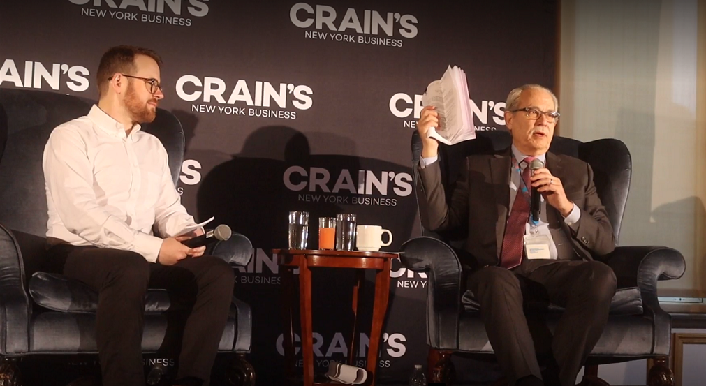 Chair Russ at Crain's Breakfast