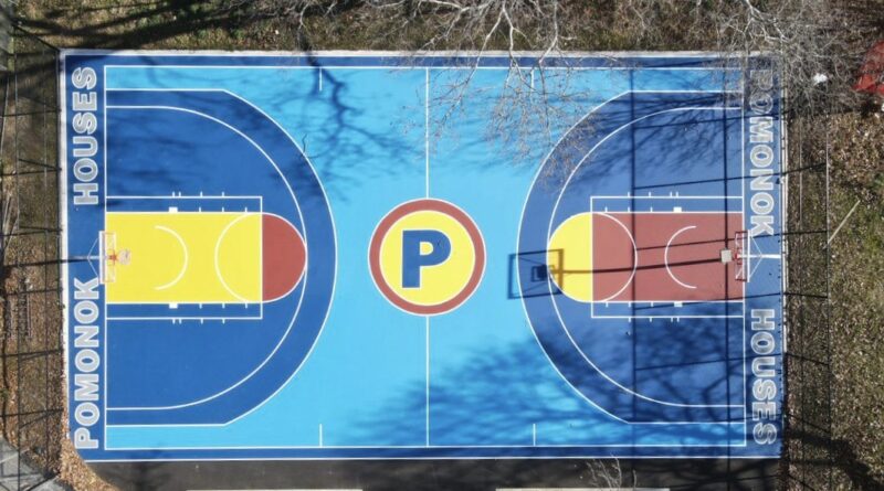Pomonok basketball court aerial