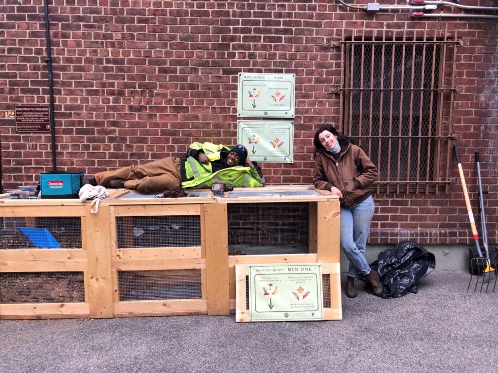 Composting bin At Smith Houses