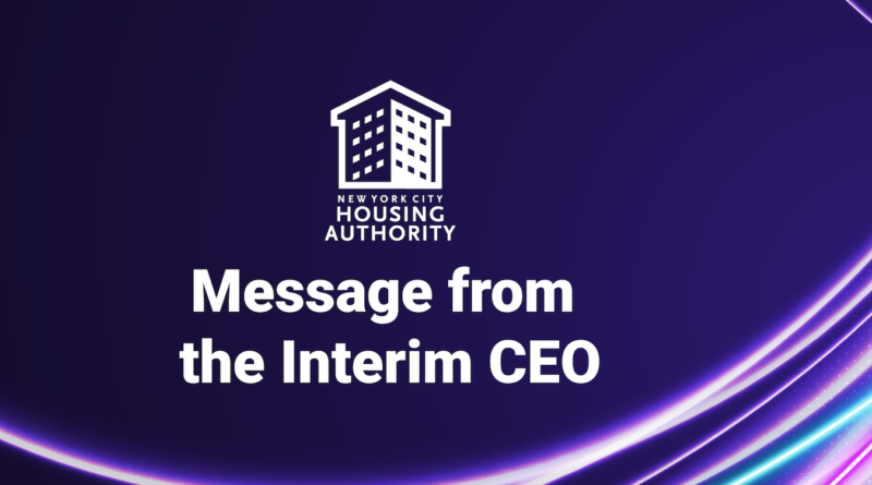 Message from the Interim CEO