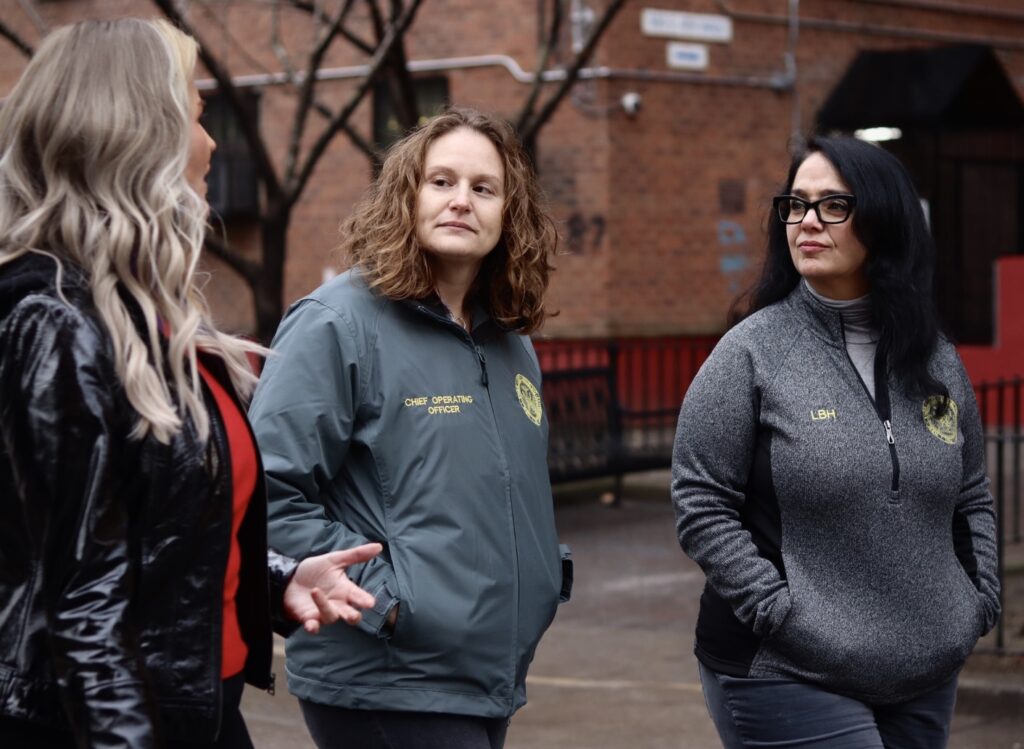 three women