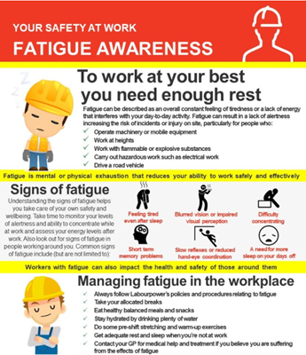 Fatigue safety tips