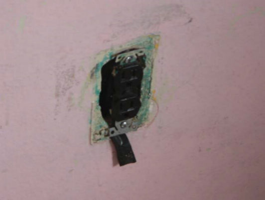 Electrical fire damage