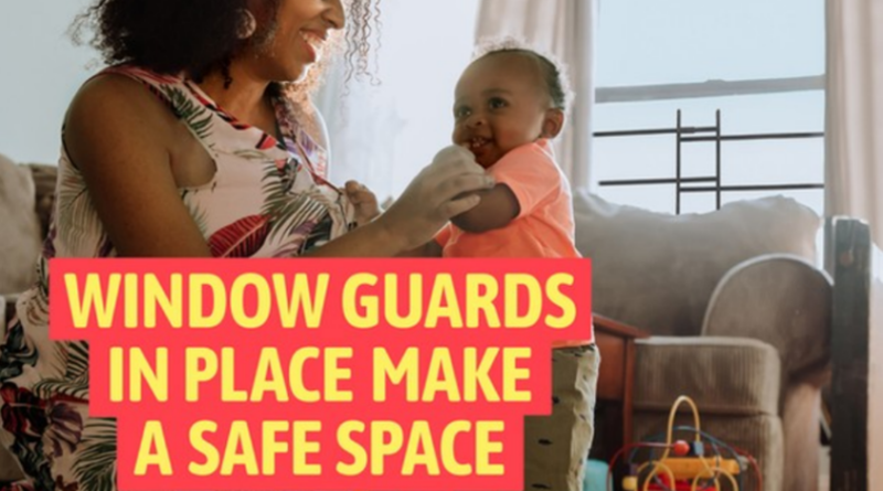 Window guards in place make a safe space