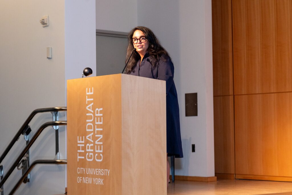CEO Bova-Hiatt speaking