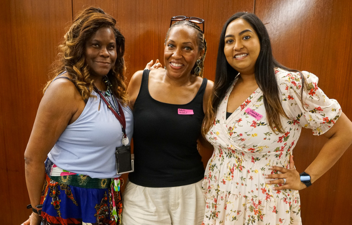 three women