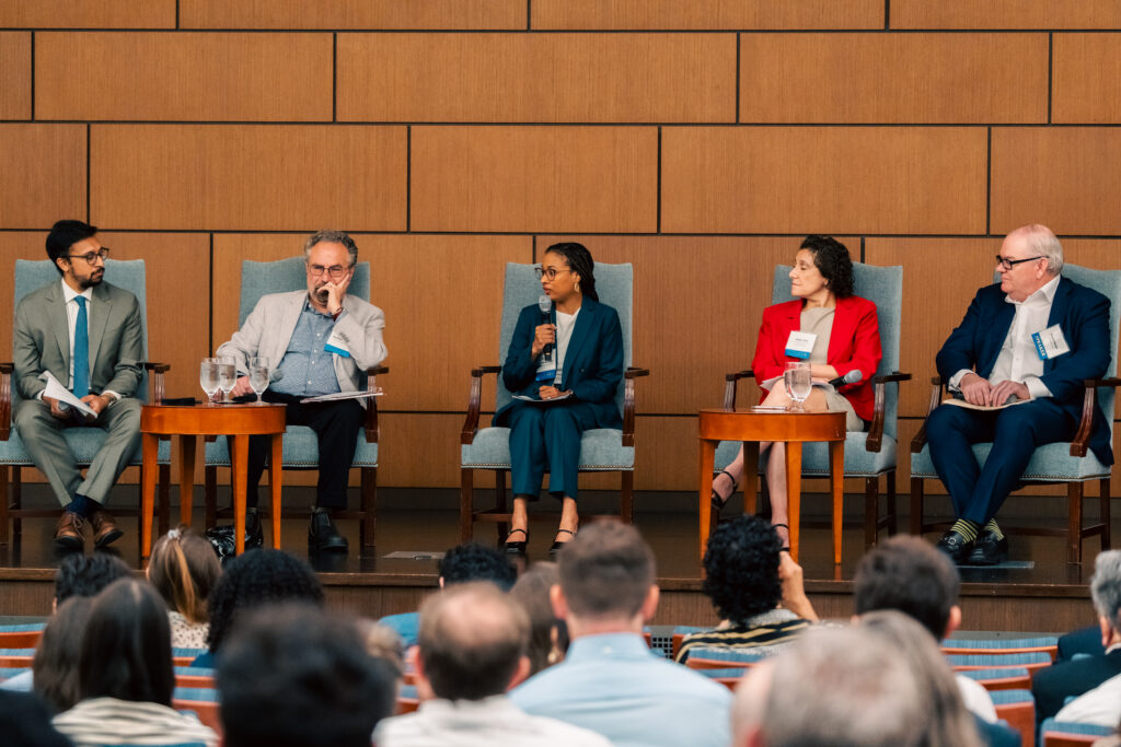 five people on a panel
