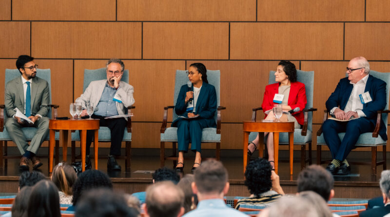 five people on a panel