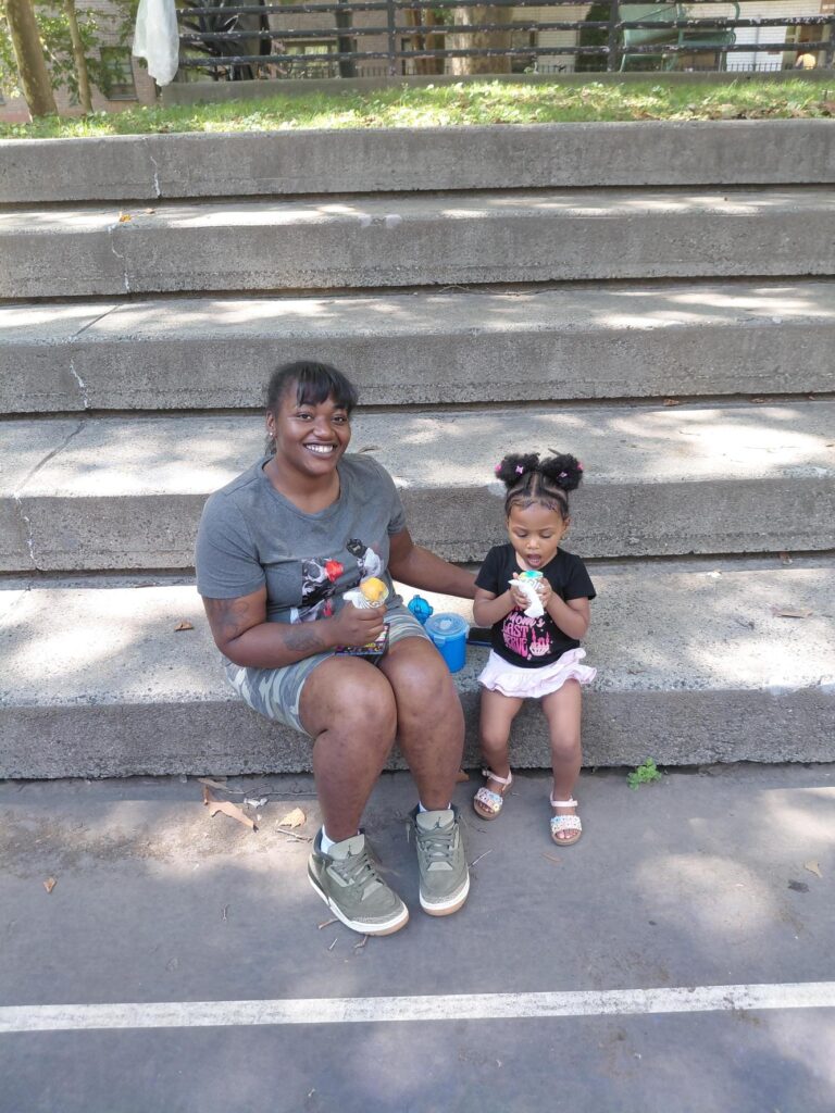 mother and toddler daughter