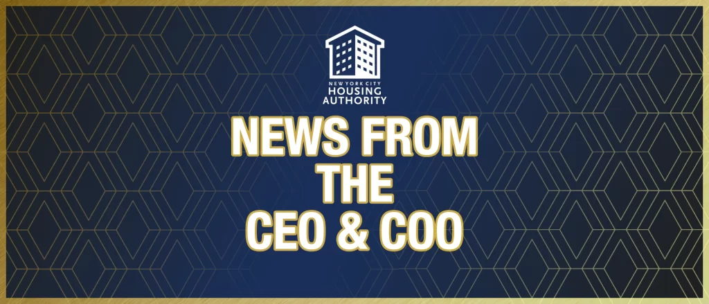 News from the CEO and COO