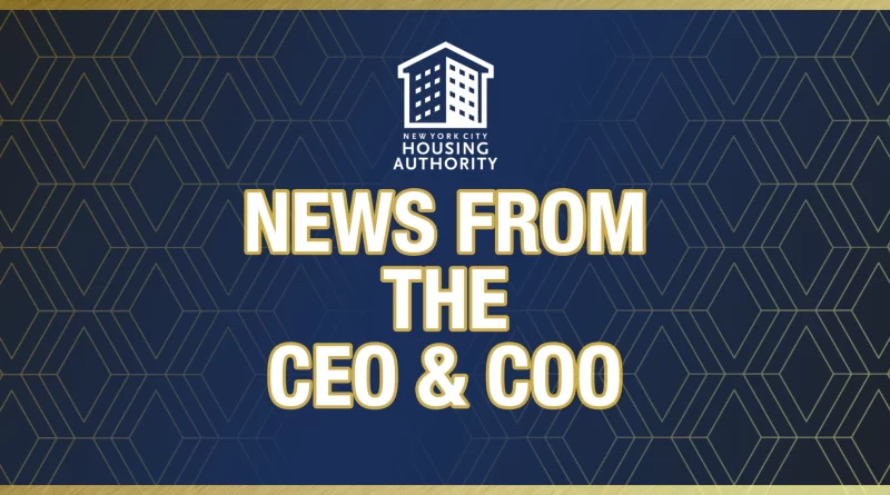News from the CEO and COO