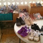 140 pairs of New Balance sneakers were donated Donated shoes