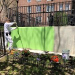 Painter Jorge Rebollar St. Nicholas Houses mural