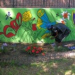 The completed mural St. Nicholas Houses mural