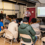 A workshop on maintenance paint contracting opportunities at NYCHA. Procurement fair