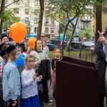 Backpack giveaway at Williams Plaza Backpack giveaway at Williams Plaza