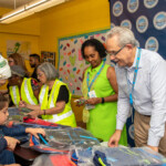 Backpack giveaway at Williams Plaza Backpack giveaway at Williams Plaza