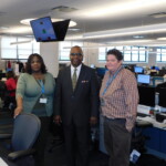 Housing Manager Donesia Ellis, CCC Director George Williams, and CCC Deputy Director Margaret Podmore