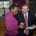 NYCHA General Manager Vito Mustaciuolo (right) Resident Leadership Breakfast