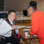 Executive Vice President for Community Engagement & Partnerships Sideya Sherman (right) Resident Leadership Breakfast