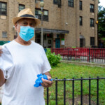 Free mask distribution at Baruch Houses