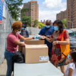 Free mask distribution at Baruch Houses